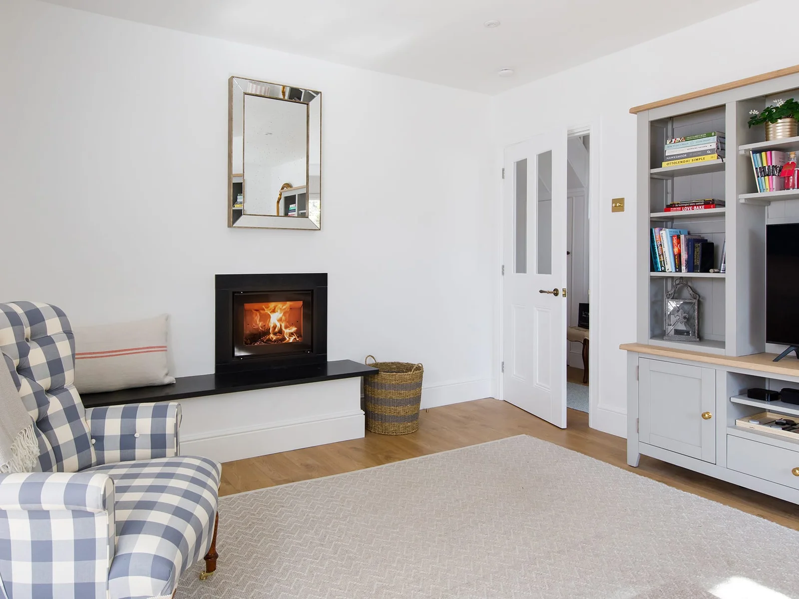 Light the log burner on cooler evenings and get cosy in the lounge.