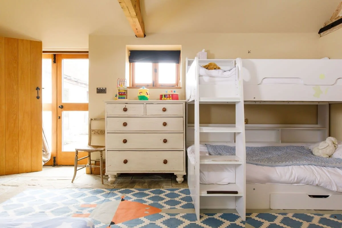 Children will love the bunk beds.