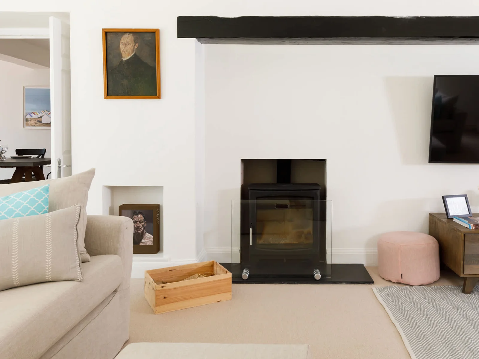 There are plenty of logs available if you wish to light the log burner during cooler evenings.