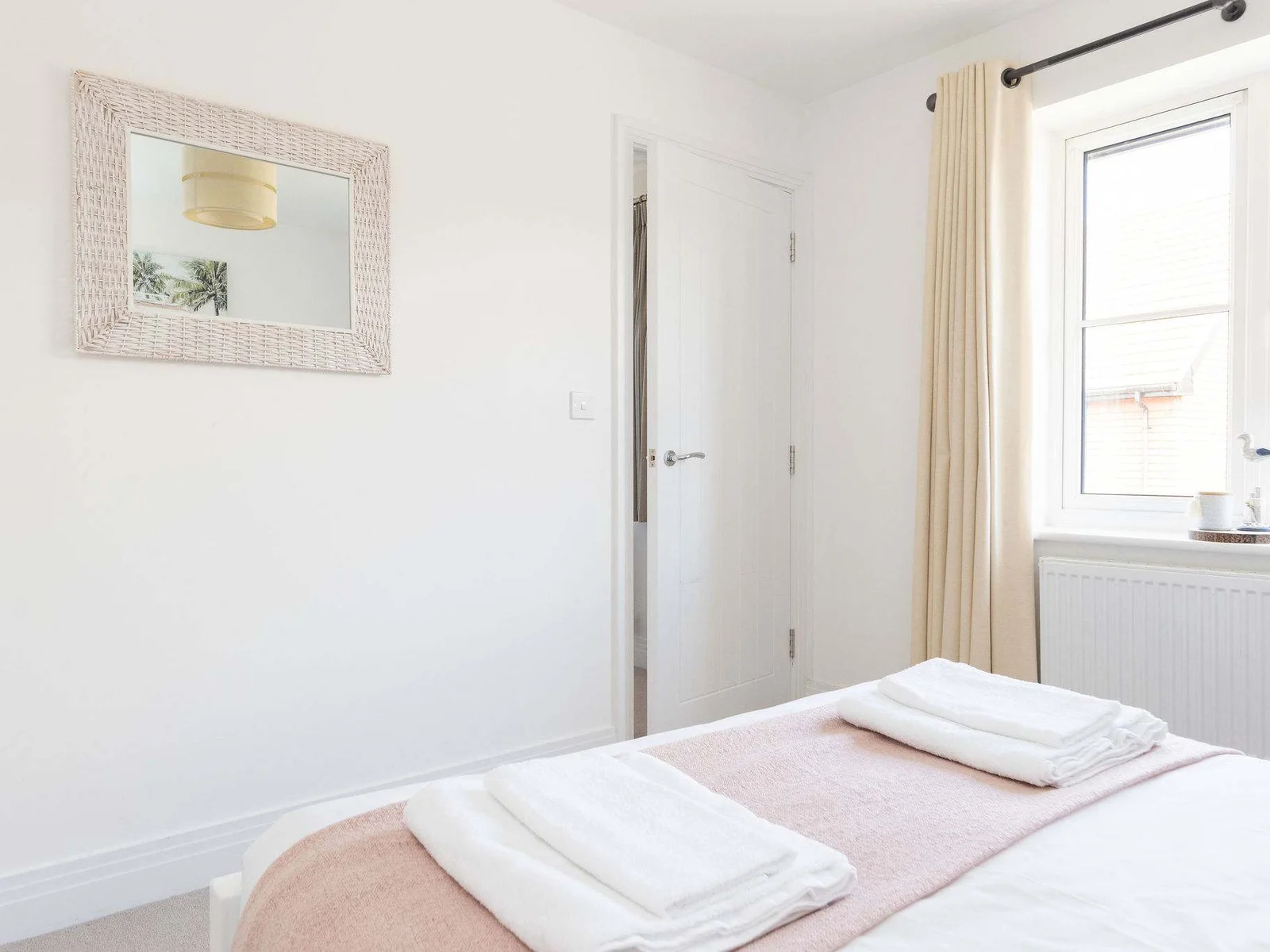 Your serene retreat, with a comfortable double bed and soft, fresh linens.