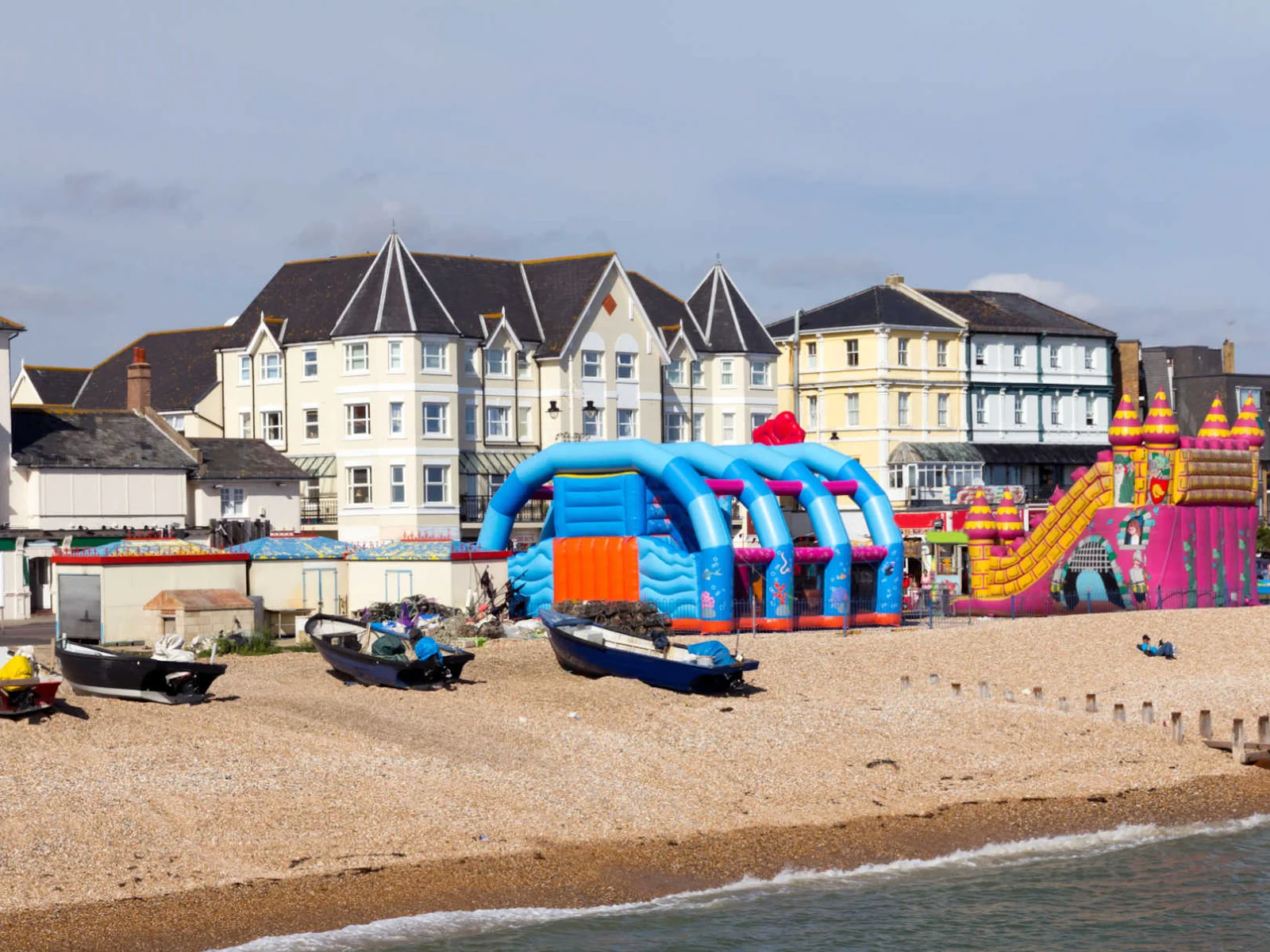 Just a 10 minute walk along the beach will take you right in the heart of town
