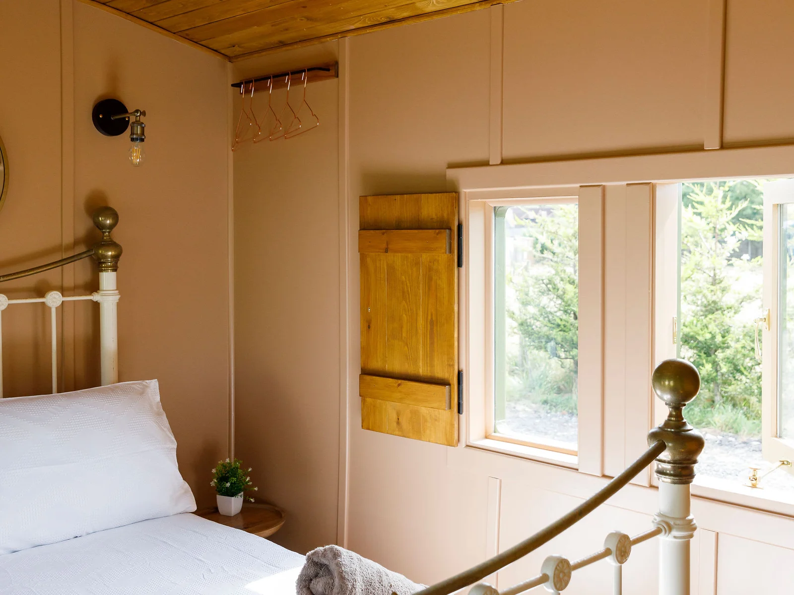 Wake up to peaceful countryside.