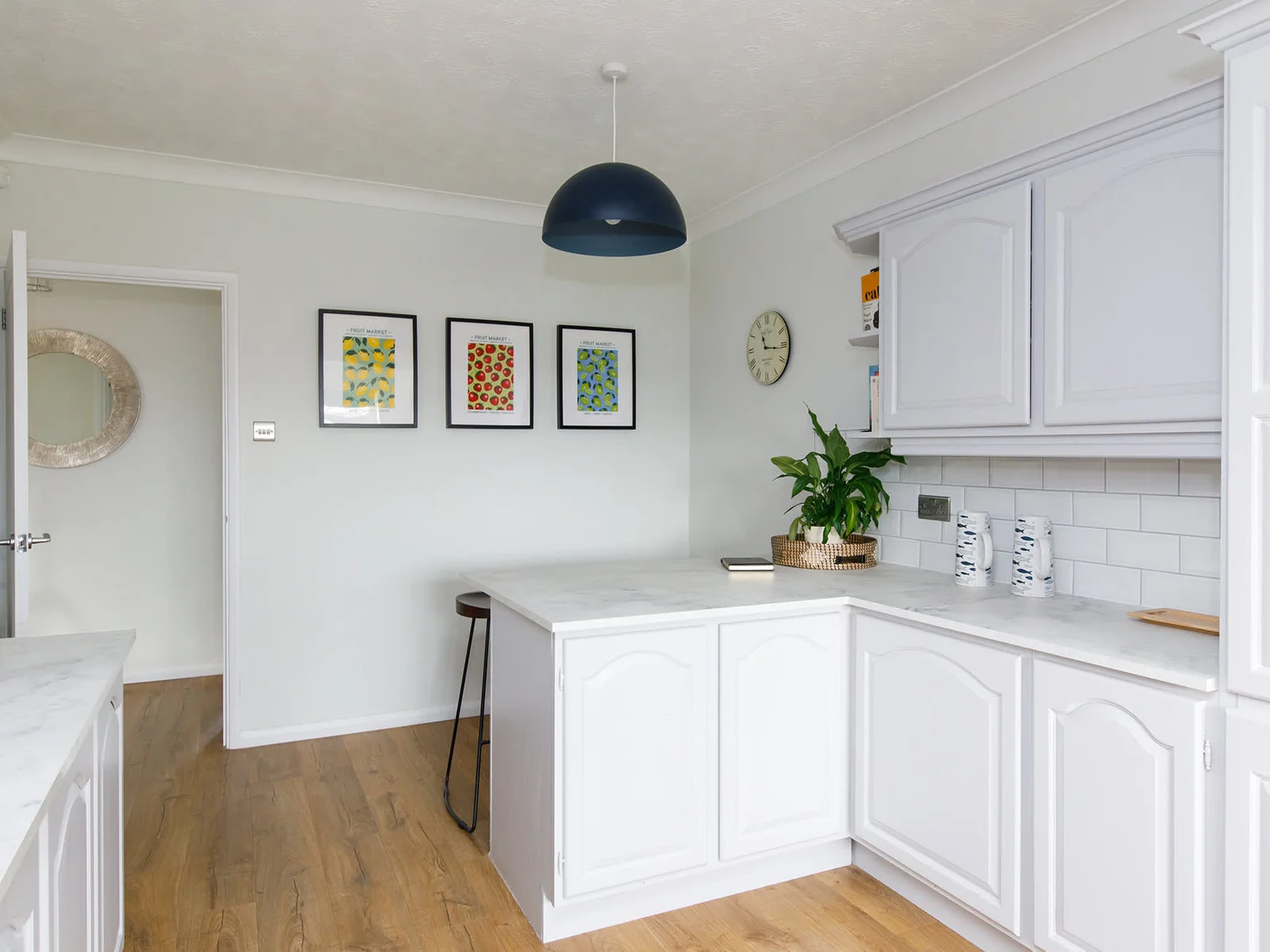The home is beautifully decorated throughout.
