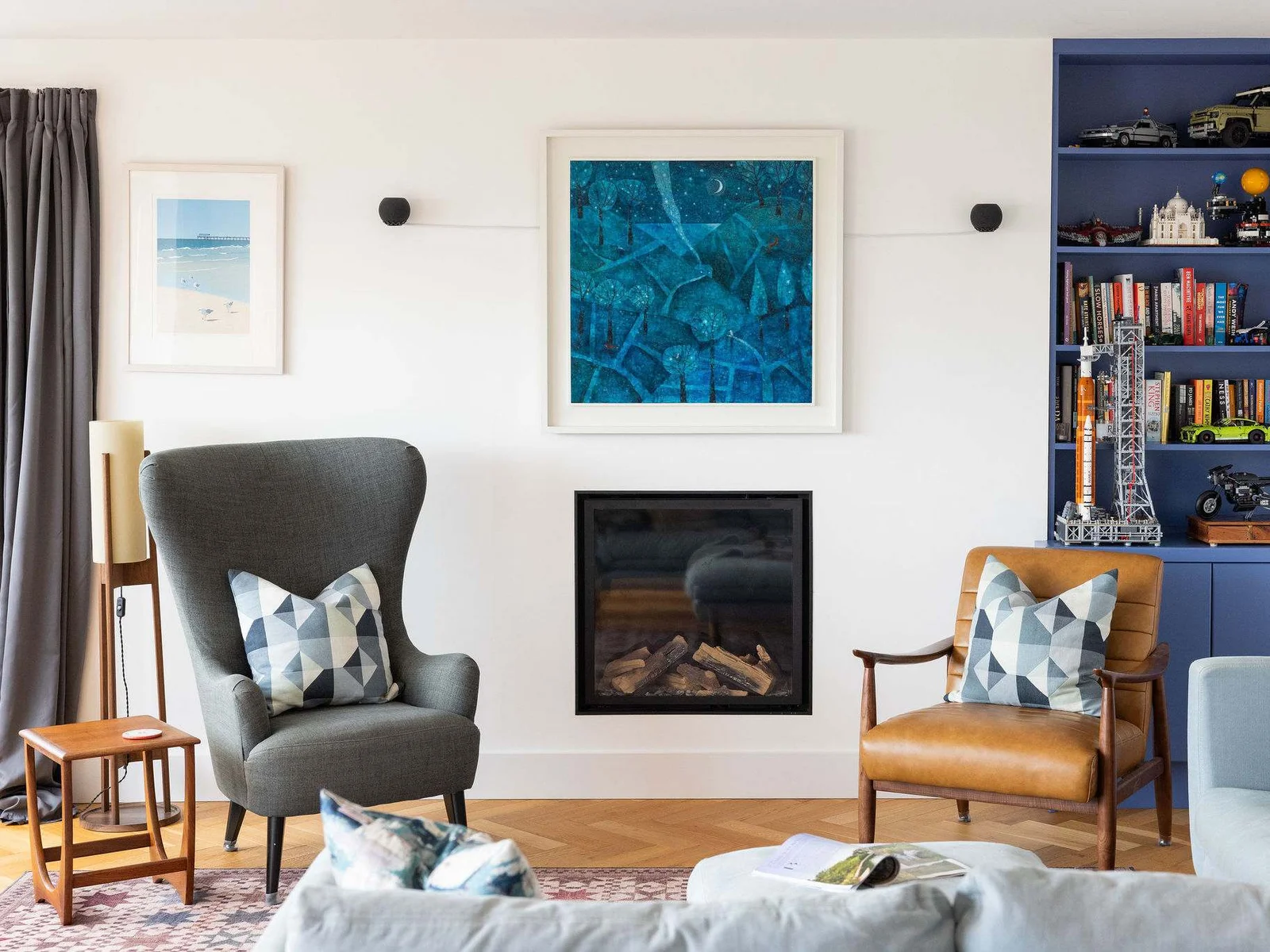 Cosy evenings by the fire after days by the coast