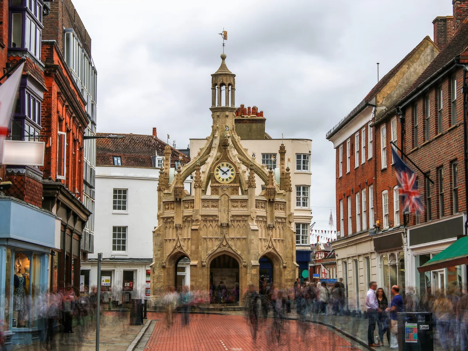 The bustling historic city centre