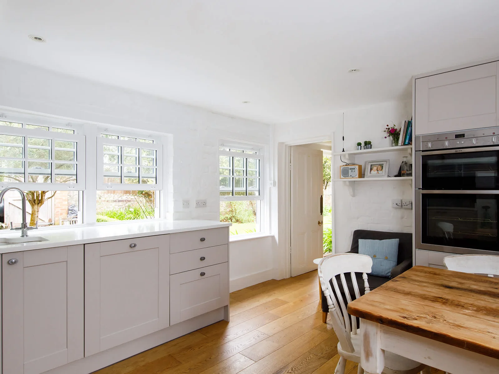 Cook with a view of the front garden