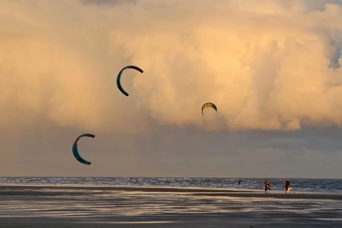 ...and kite surfing!