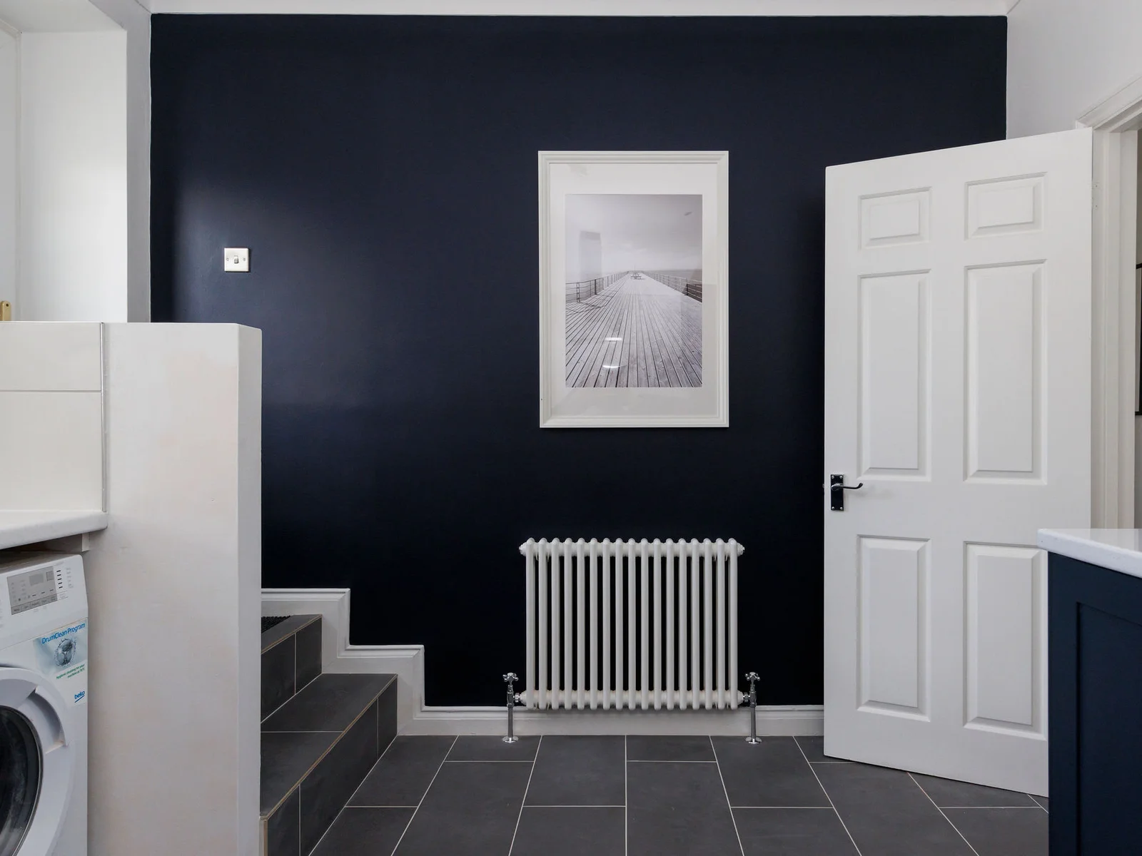 The apartment is newly decorated throughout.