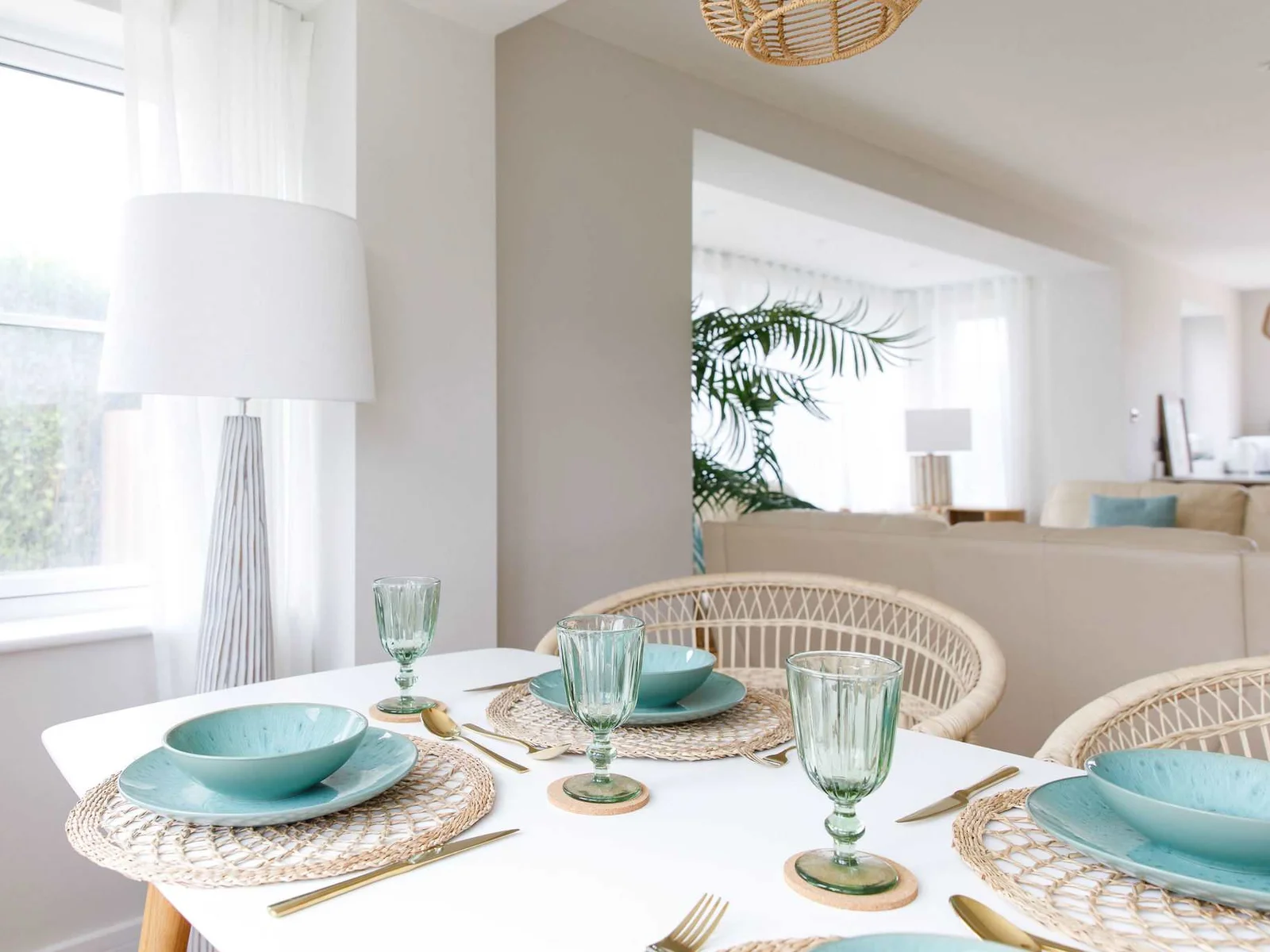 The dining area