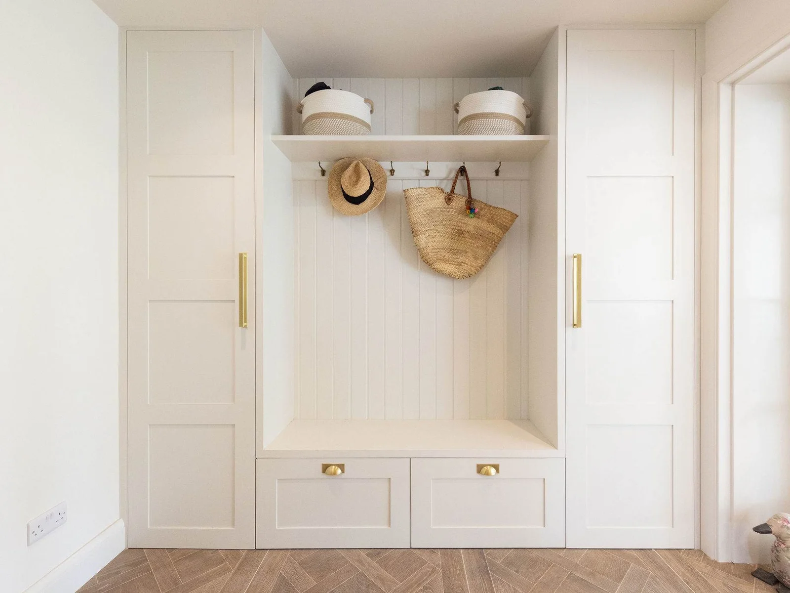 The home has plenty of storage and hanging space to unpack and make yourself at home.