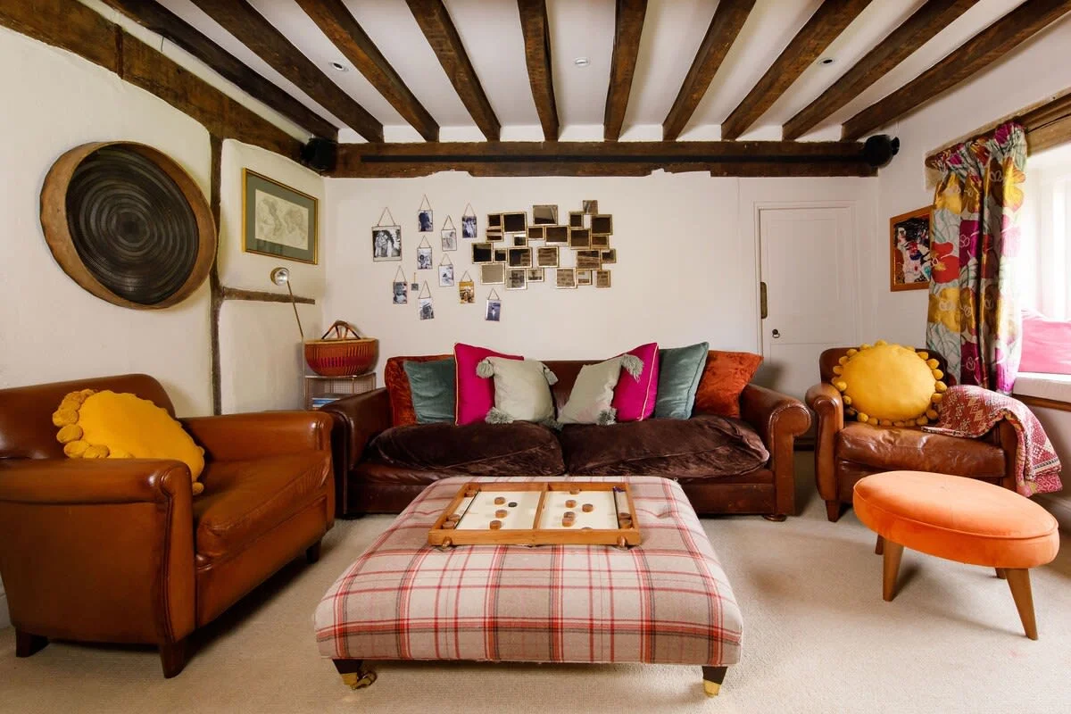 kick back in the huge sofa or one of the comfy armchairs.