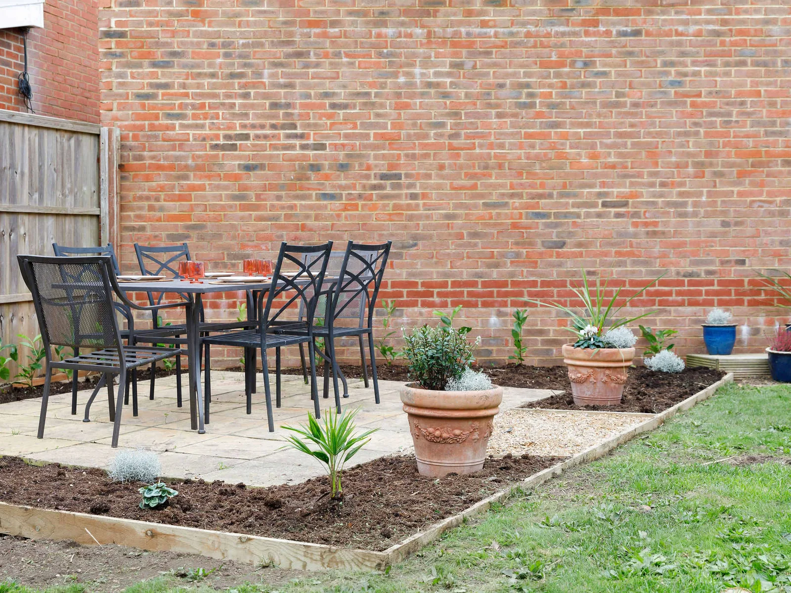 The patio area is the perfect spot for breakfast in the sun or an evening BBQ.