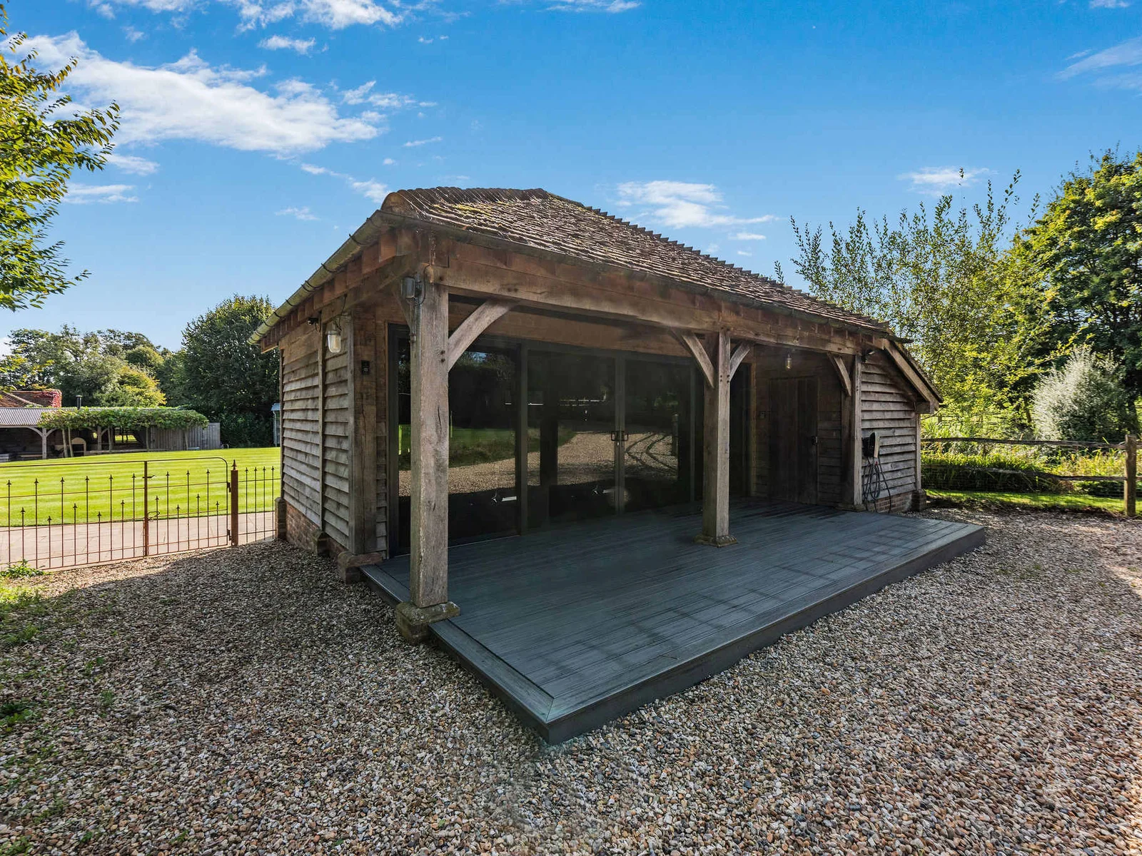 The fully stocked gym is available for guests to use