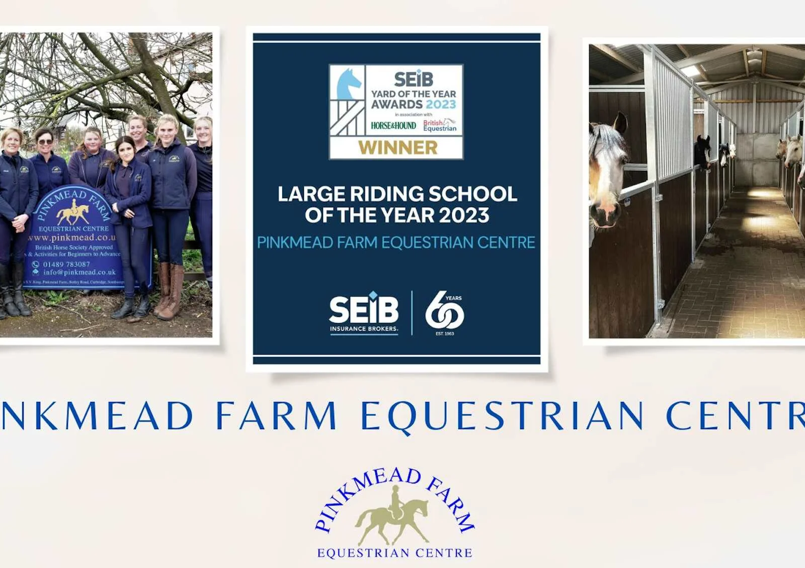 Pinkmead Equestrian centre is situated next door.