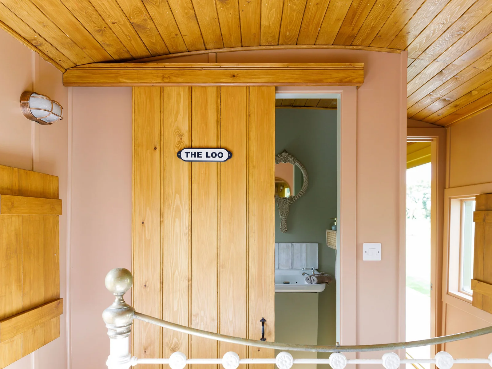 Vintage decor is found throughout the carriage.