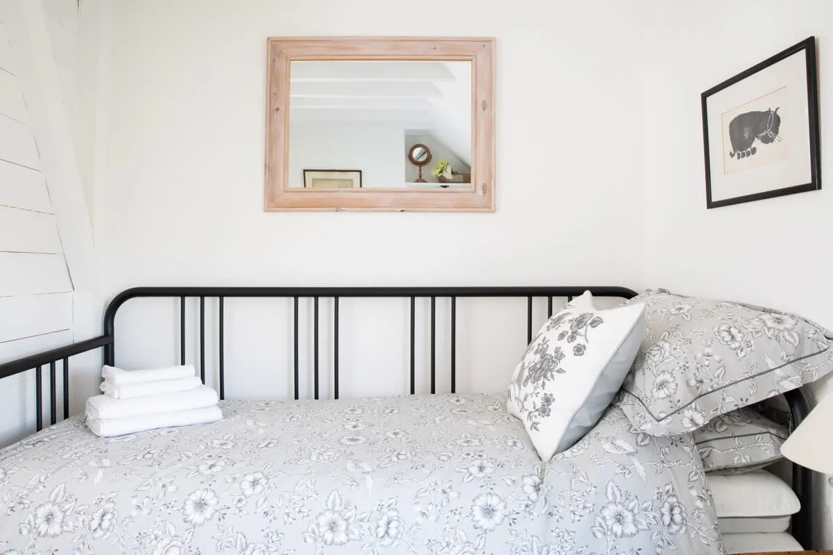 The cottage is furnished with design and comfort in mind.