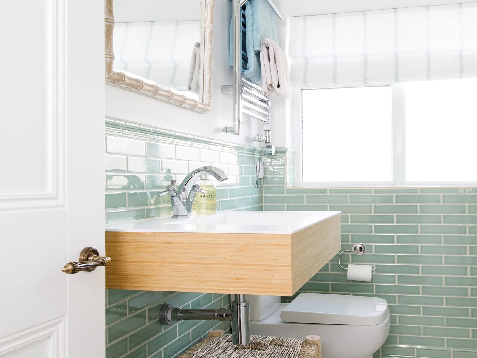 The family bathroom, with marine green tiling, is also on the first floor and a good size.