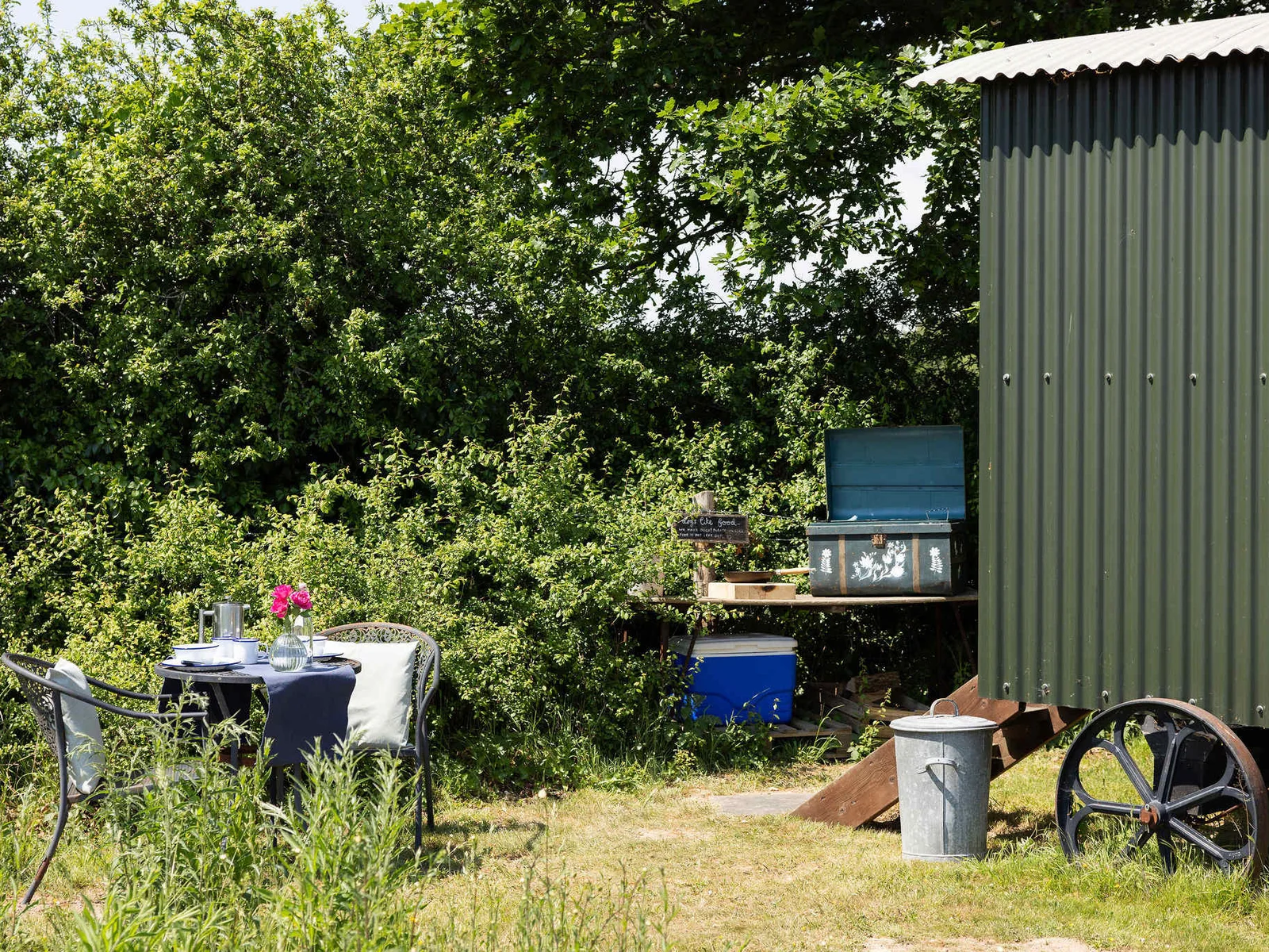 Enjoy dinner el fresco surrounded by beautiful West Sussex countryside