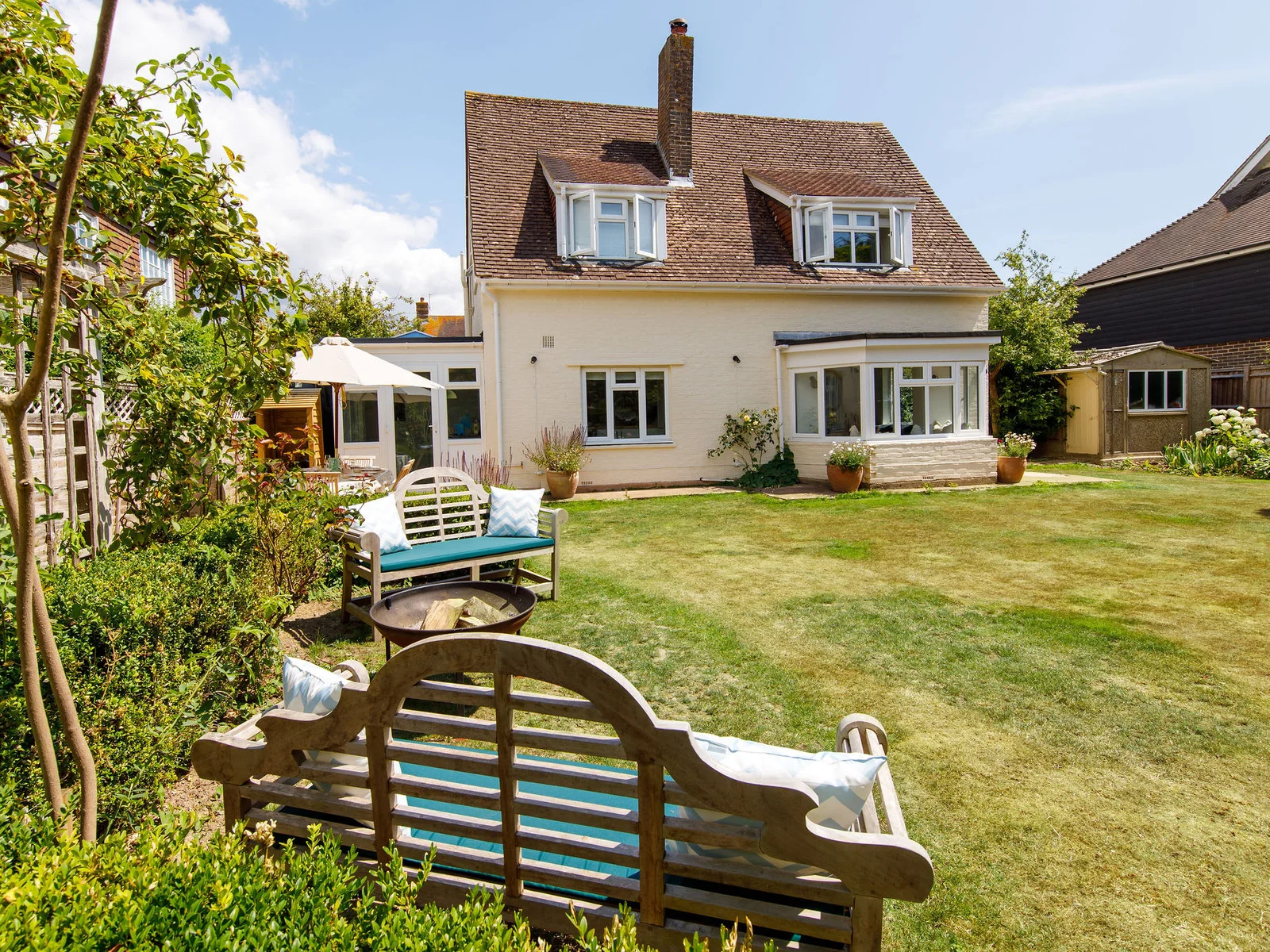 Fully enclosed rear garden for children and dogs to make the most of.