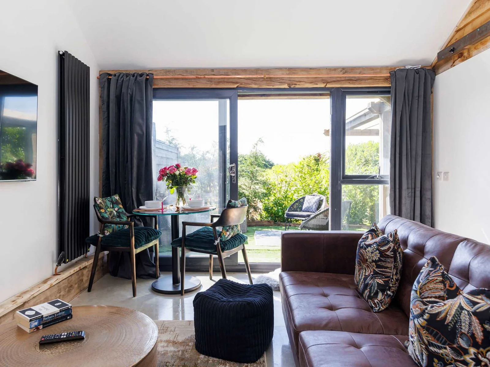 Open the bi-fold doors to your private outdoor courtyard.