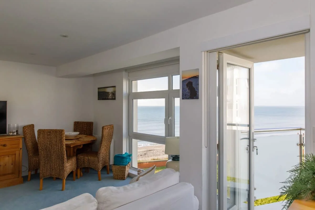 Enjoy sea views from dawn until dusk.