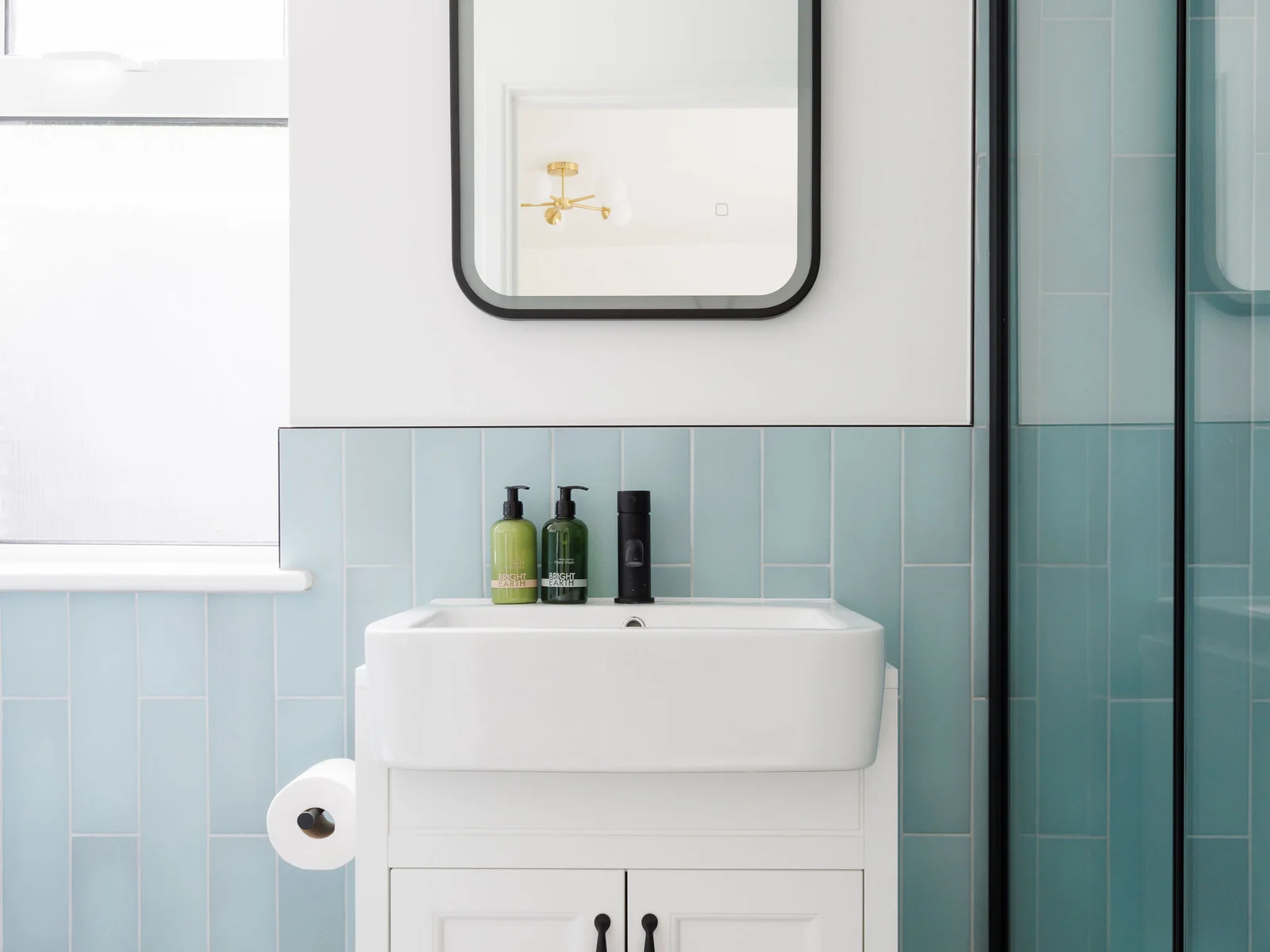 Modern bathroom with essential amenities
