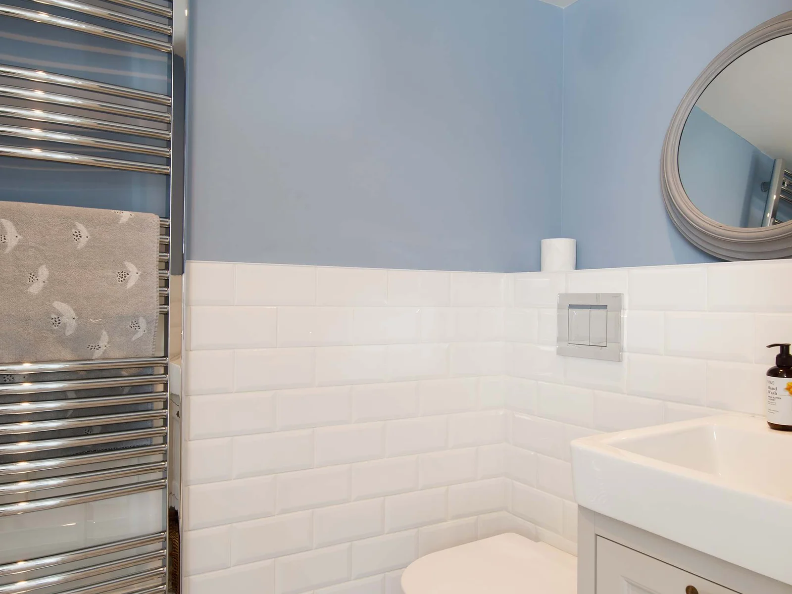 A second downstairs cloakroom can be found off the dining room.