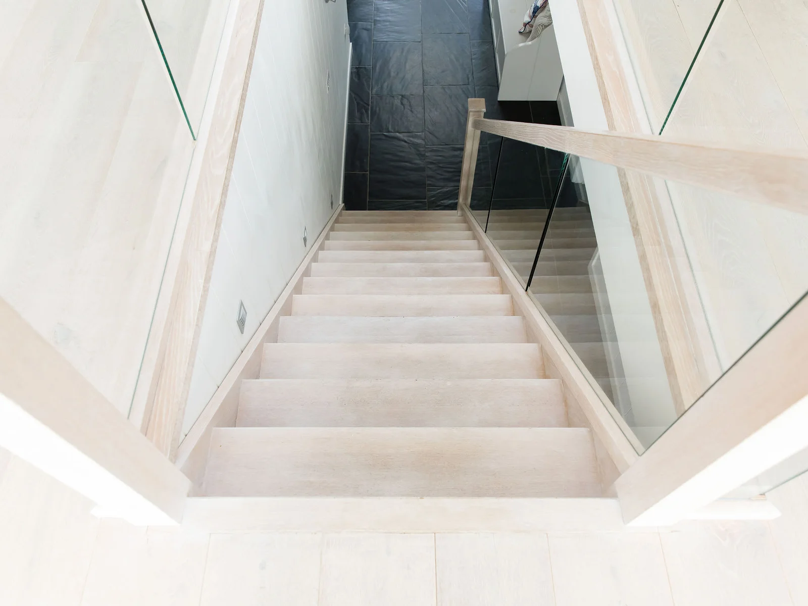 Downstairs to our 4 super deluxe bedrooms