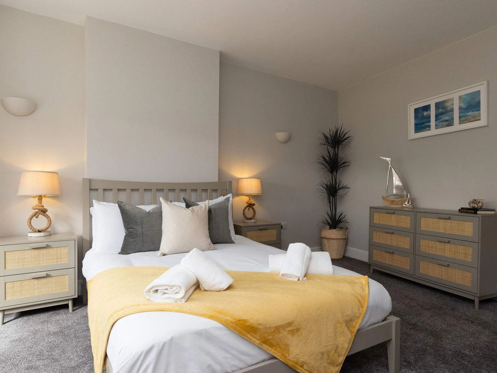 A comfortable and serene retreat for a restful night's sleep.