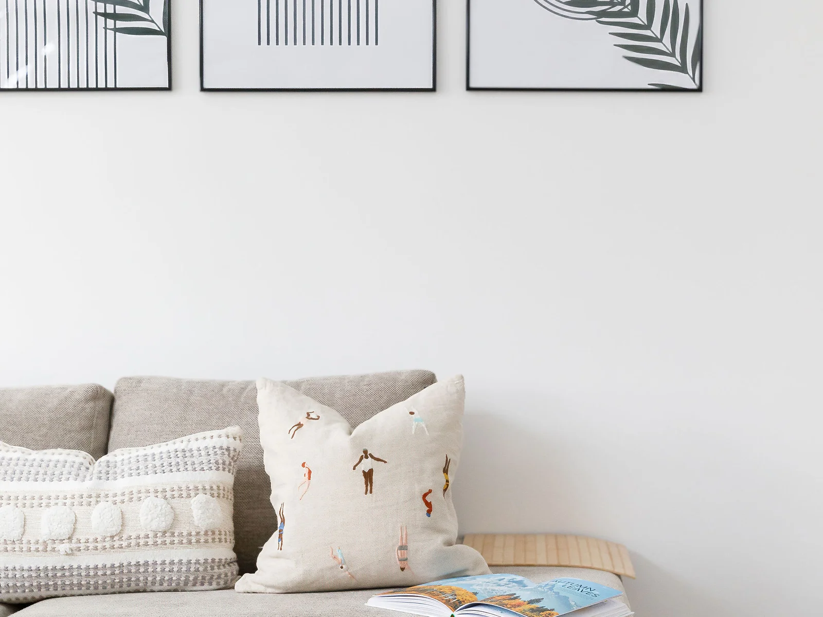 You will find serene art & reading material to help unwind.