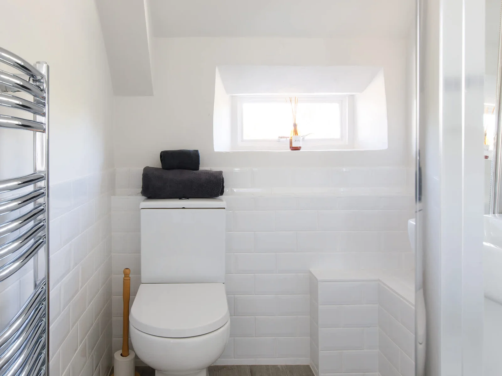 The ensuite has a sink, shower and WC.