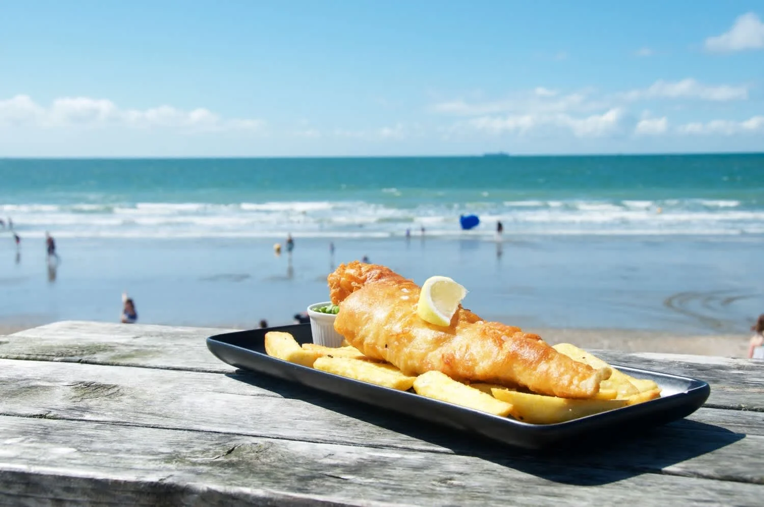 Billy's on the beach at Bracklesham Bay is the perfect spot to enjoy Fish and Chips!