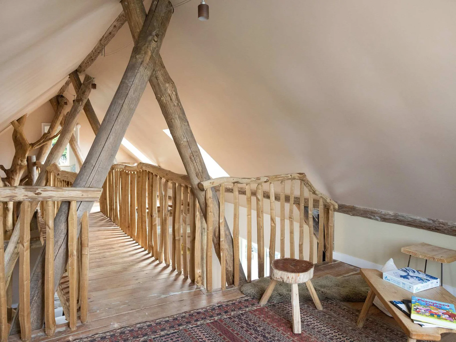 The mezzanine landing — a magical, handcrafted space unlike anything you've stayed in before.