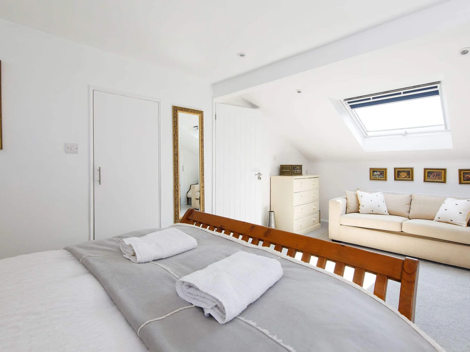 This room also has a sofa bed to sleep two additional guests. A perfect set up to sleep a family of 4.