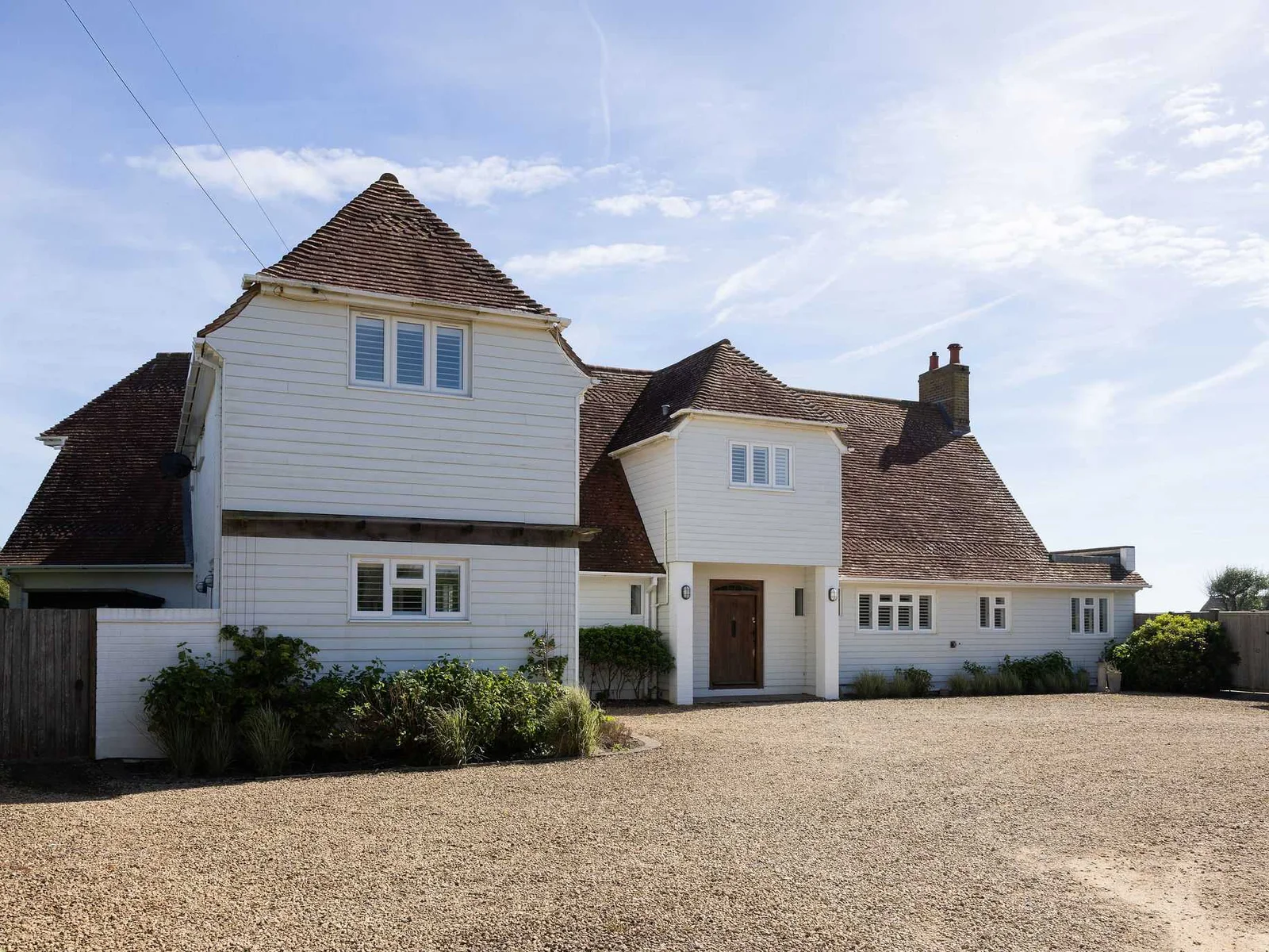 Large private driveway with ample parking.