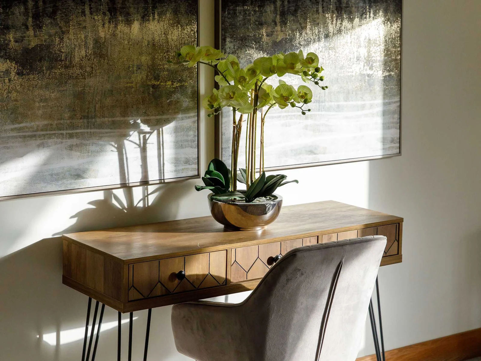 The home is beautifully furnished and decorated throughout.