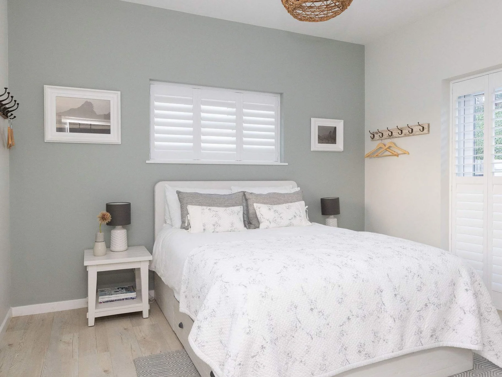 Ground floor king bedroom with garden access.