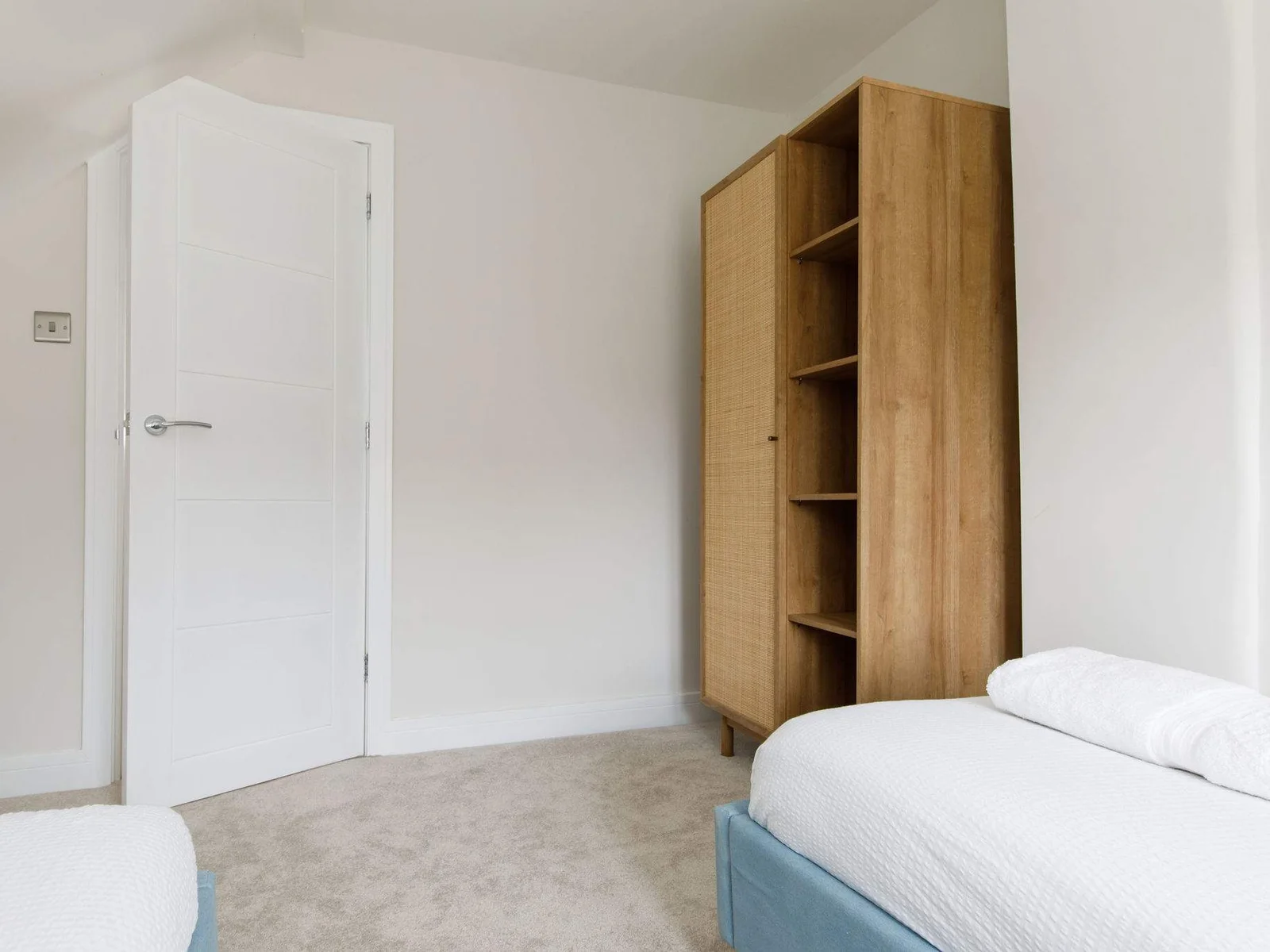 Storage in the twin room is ample