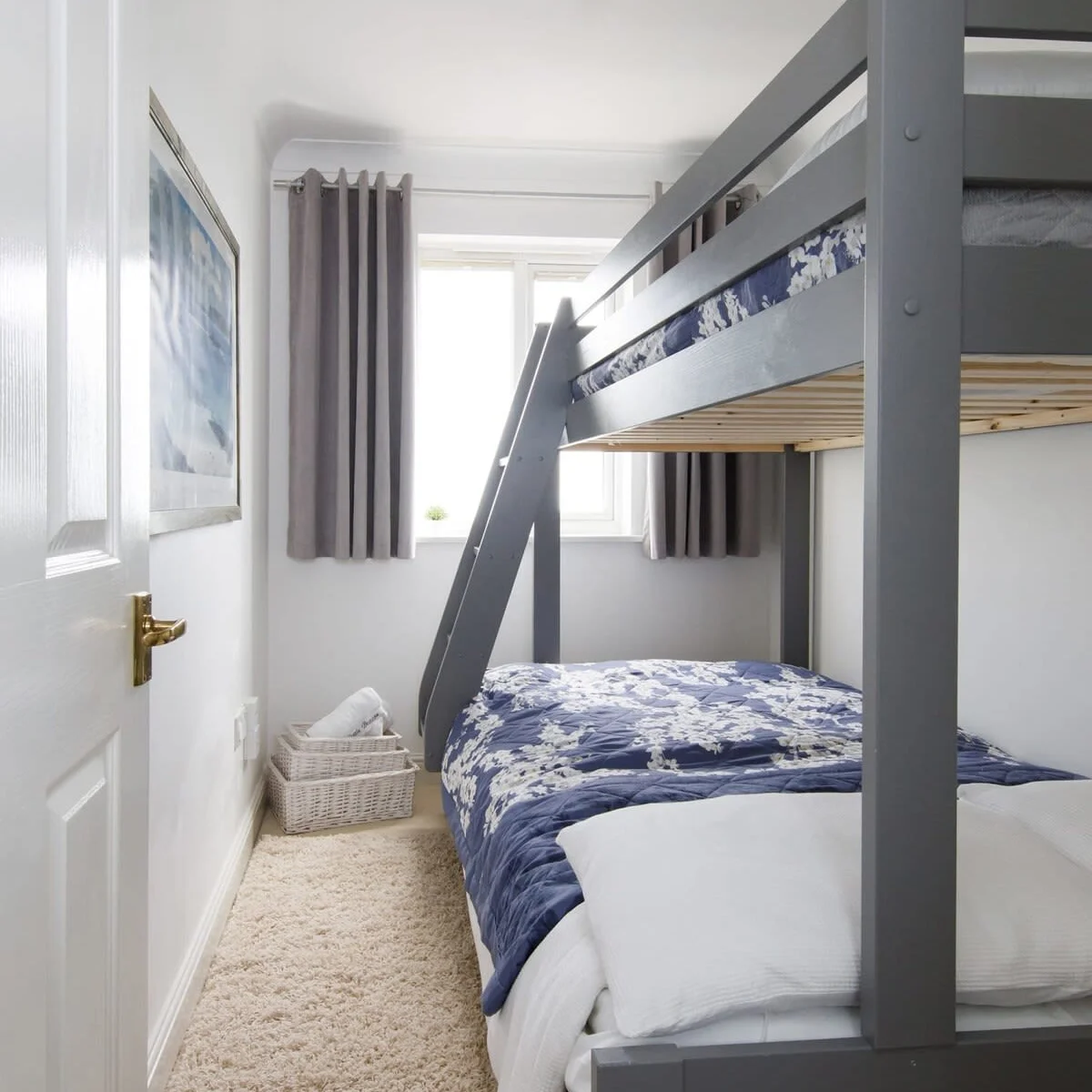 The bunk room is perfect for siblings or friends to share.
