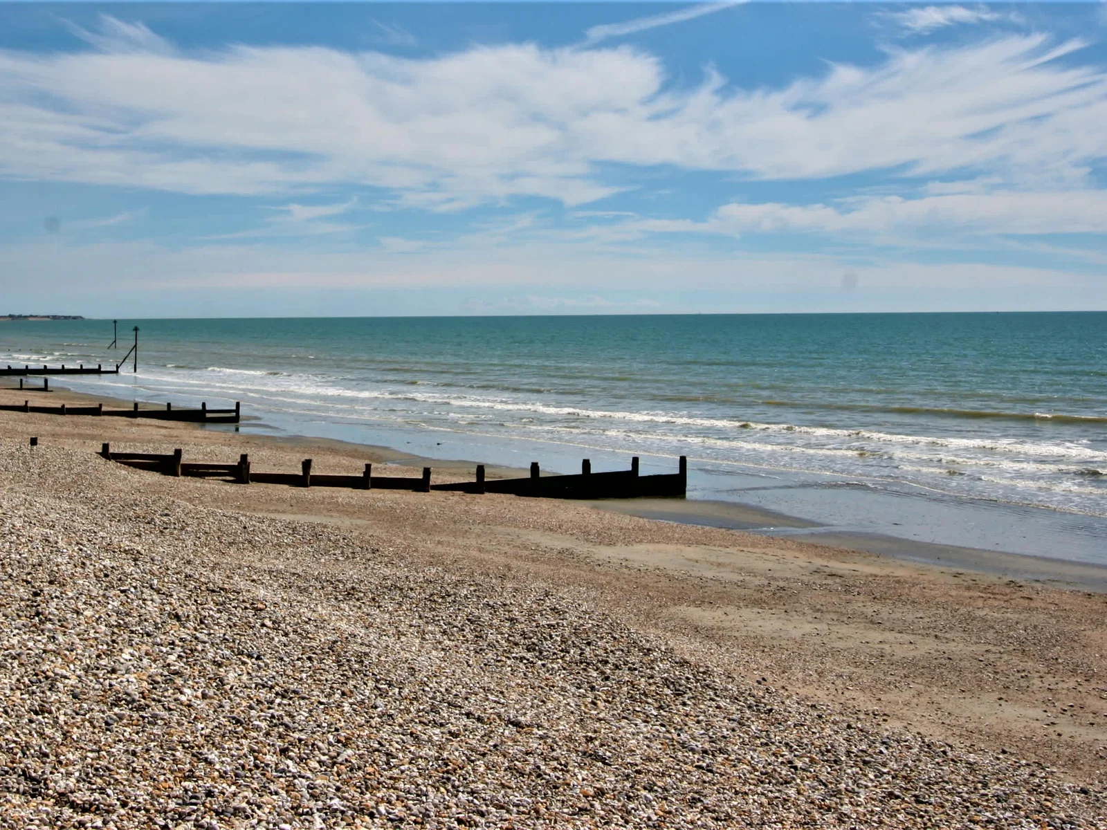 Bracklesham Bay is a stone and wet sand beach and only steps from the house.
