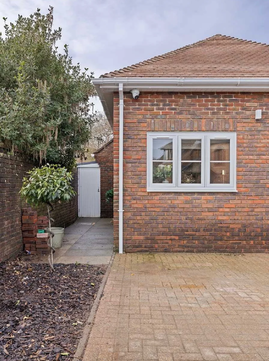 Private annexe with driveway parking.