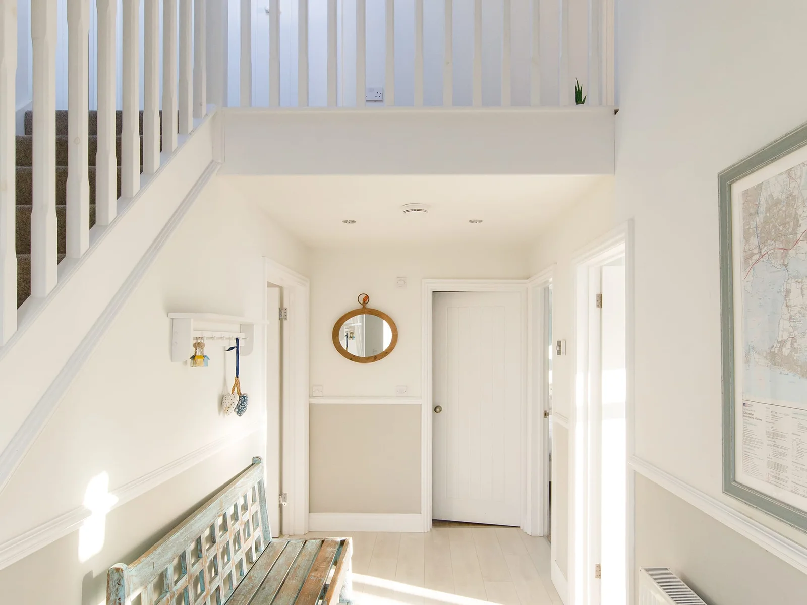 Venture upstairs to find two further bedrooms.