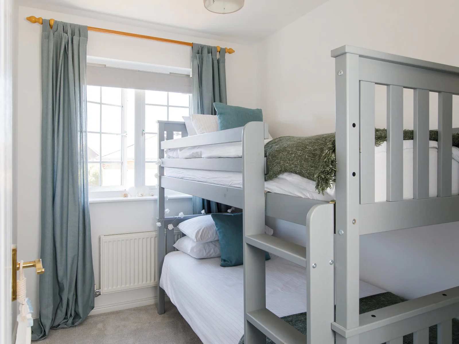 The bunk room is perfect for siblings to share.