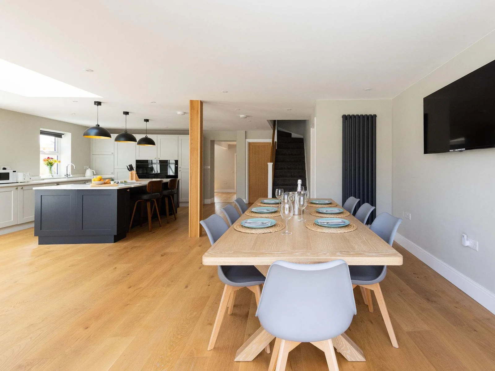 Share wonderful meals together at our large family dining table.