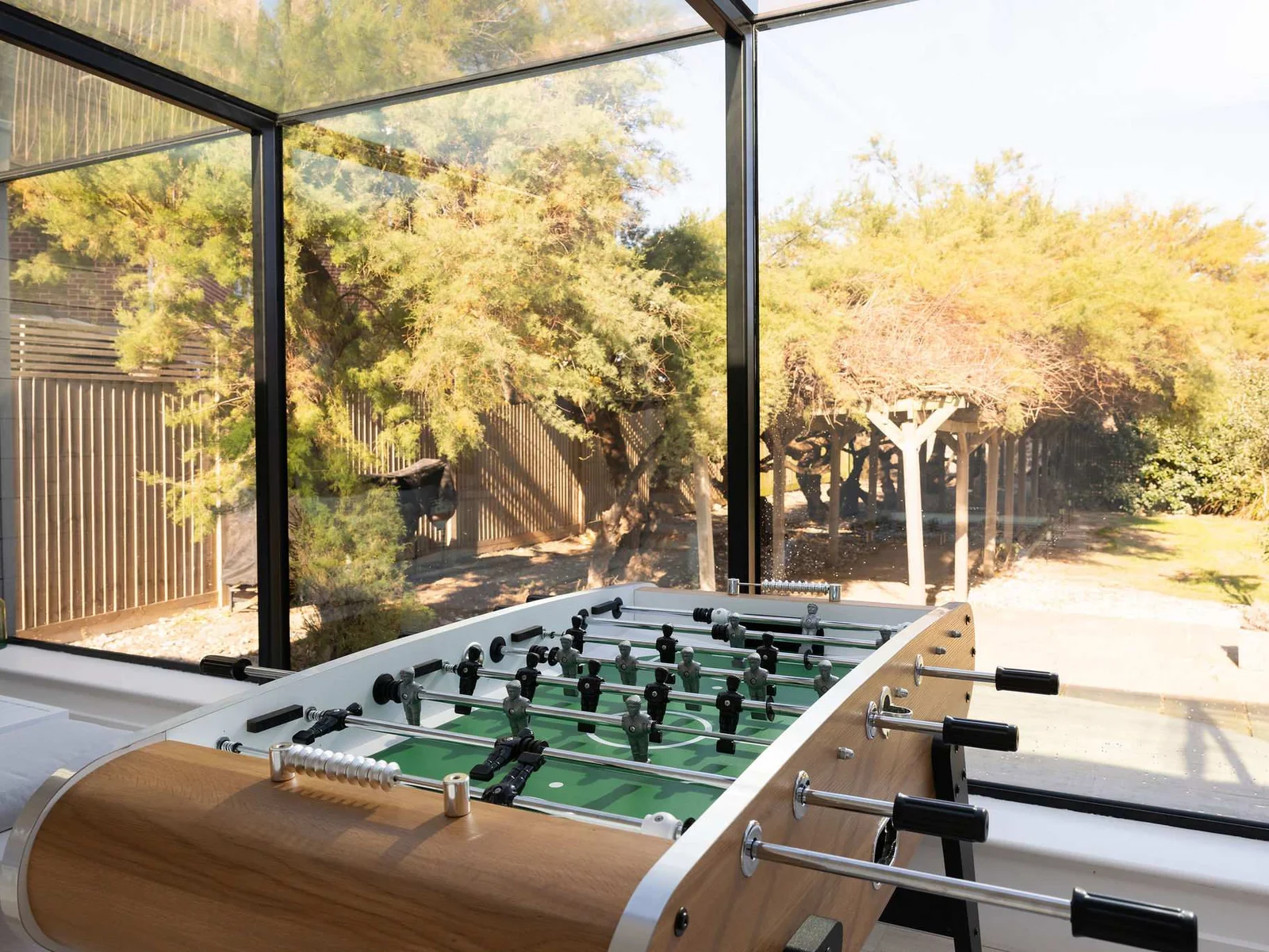 Fancy a match in the sun room?