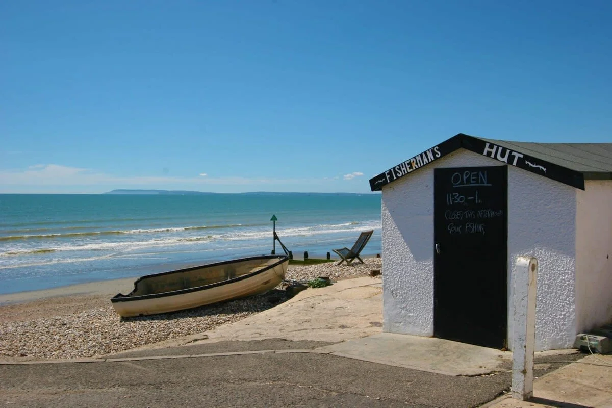 East Wittering beach, at the end of the road
