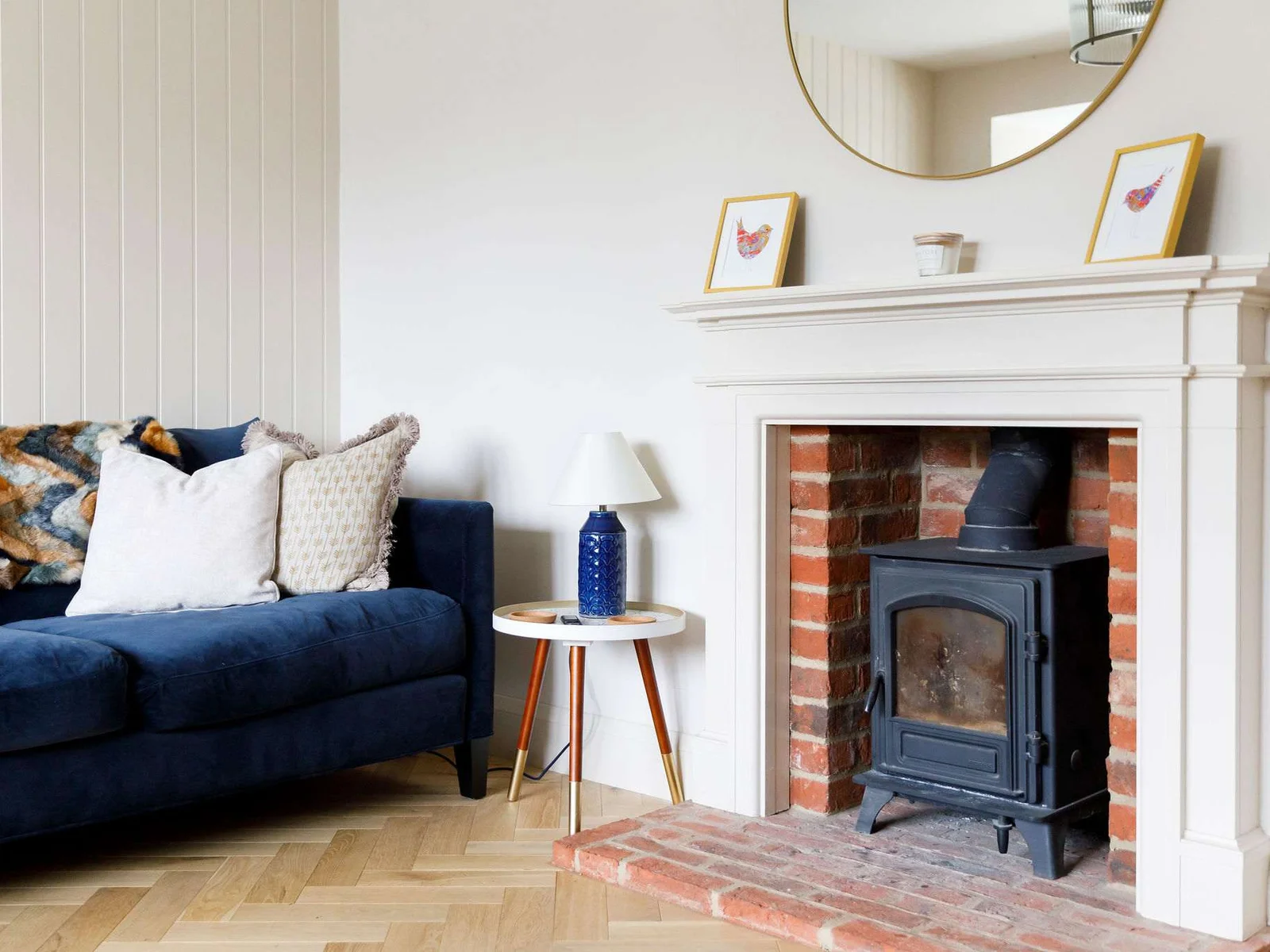 Throws and cushions are scattered around to give you that homely feel.