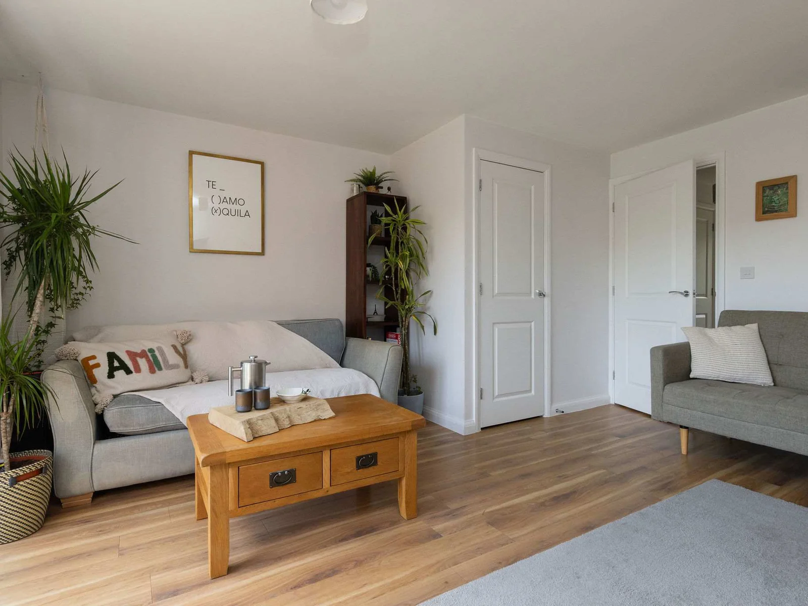 Relax and unwind in the comfortable living room.