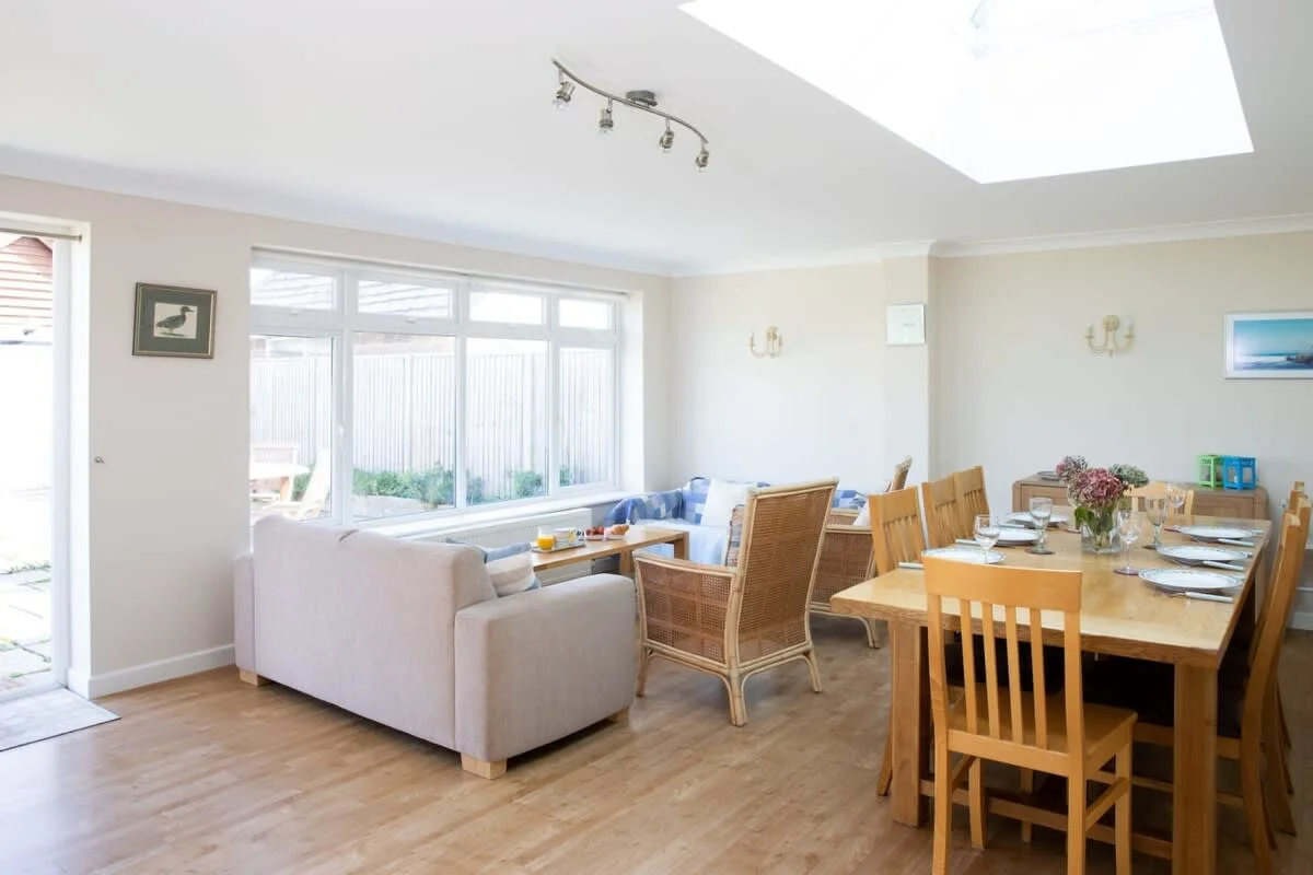The hub of the house is the open plan lounge/kitchen/dining area