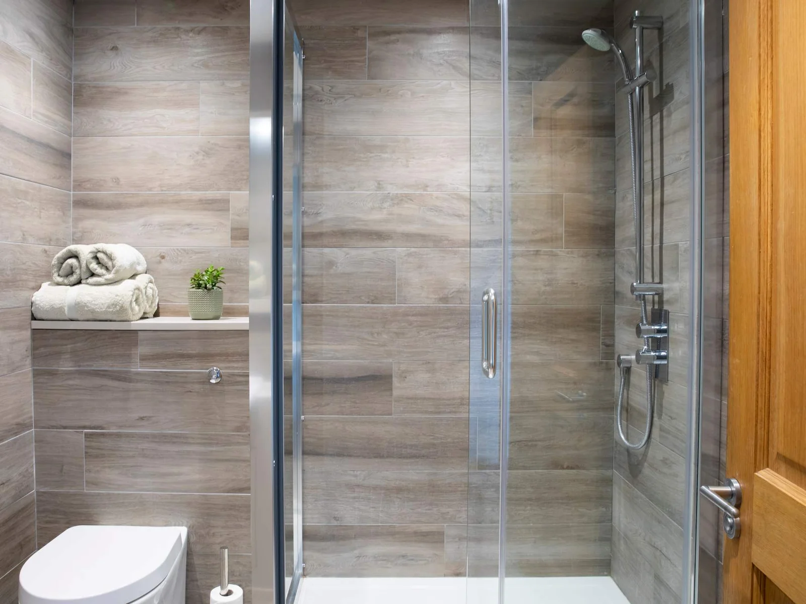 Master bedroom ensuite with spacious shower.